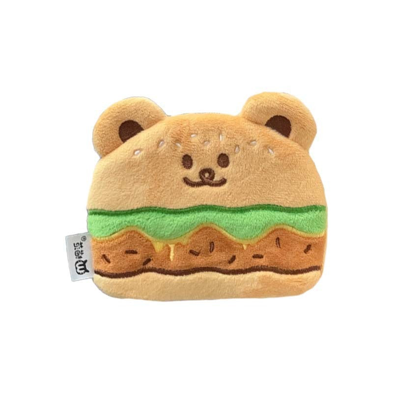 Burger Bear Change Earphone Storage Birthday Crossbody Bags