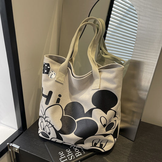 Women's Large Capacity Fashion Cute Cartoon Mickey Shoulder Bags