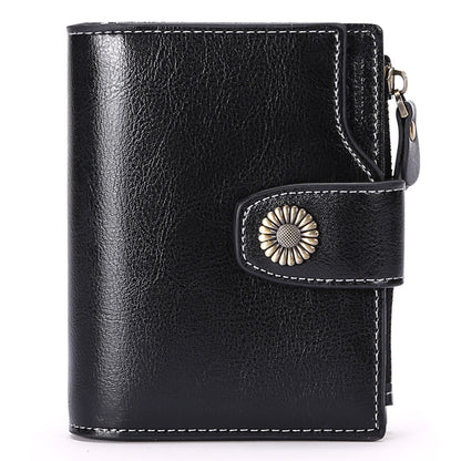 Women's Short Korean Fashion Hasp Clutch Change Ladies Wallets