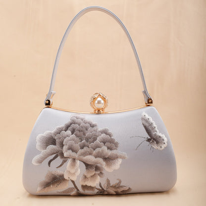 Dinner High-grade Su Vintage Design Cheongsam Dress Handbags