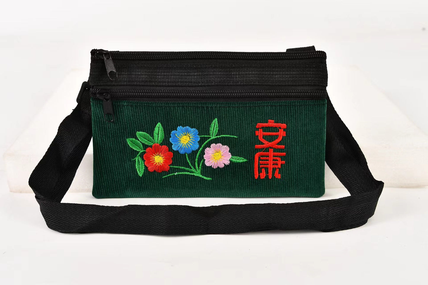 Women's Stylish Ethnic Style Embroidered Mobile Crossbody Bags