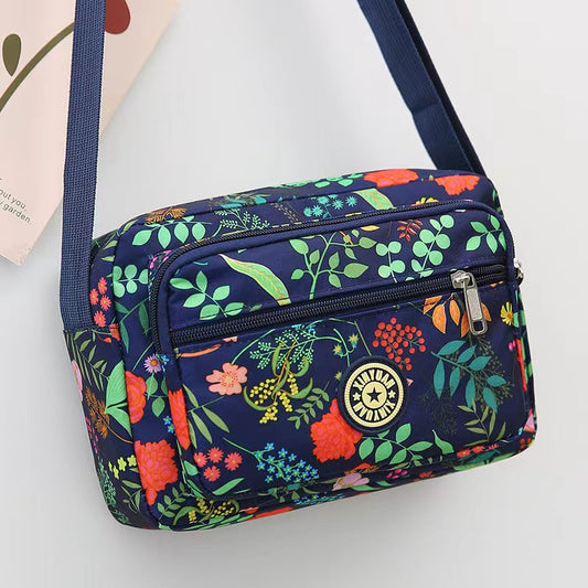 Women's Korean Style Oxford Mummy Flower Cloth Crossbody Bags