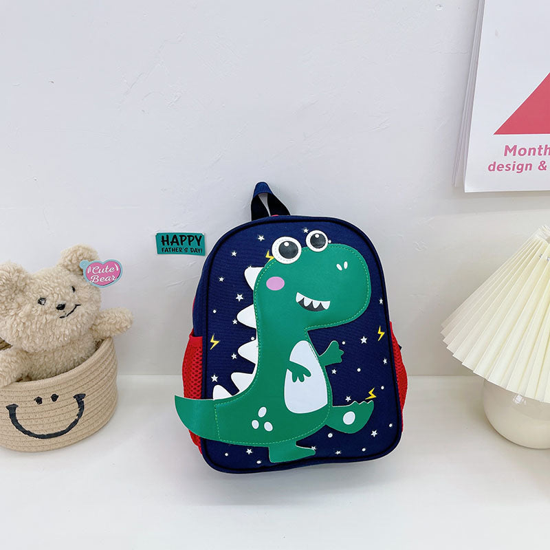 Sacs d'école pour enfants en nylon imprimés mignons avec petits dinosaures