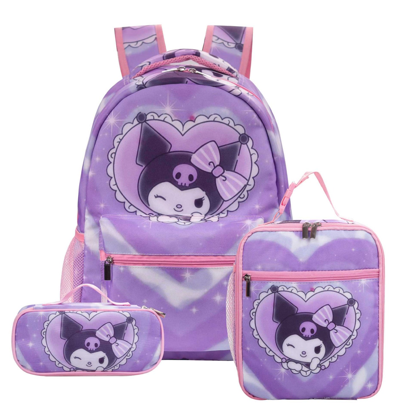 Fashion Cartoon Clow Three-piece Set Primary Elementary School Students' Schoolbags