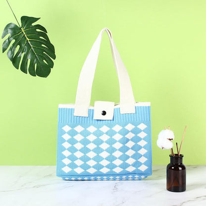 Large Capacity Woven Tote Storage For Handbags