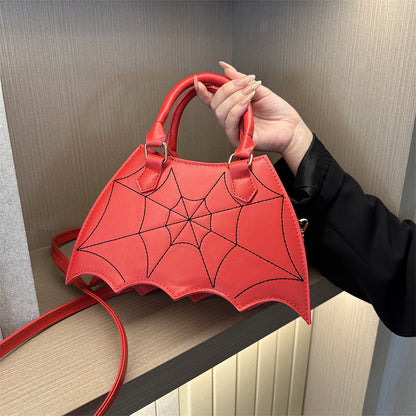 Women's Summer Fashion Spider Web Portable Saddle Crossbody Bags