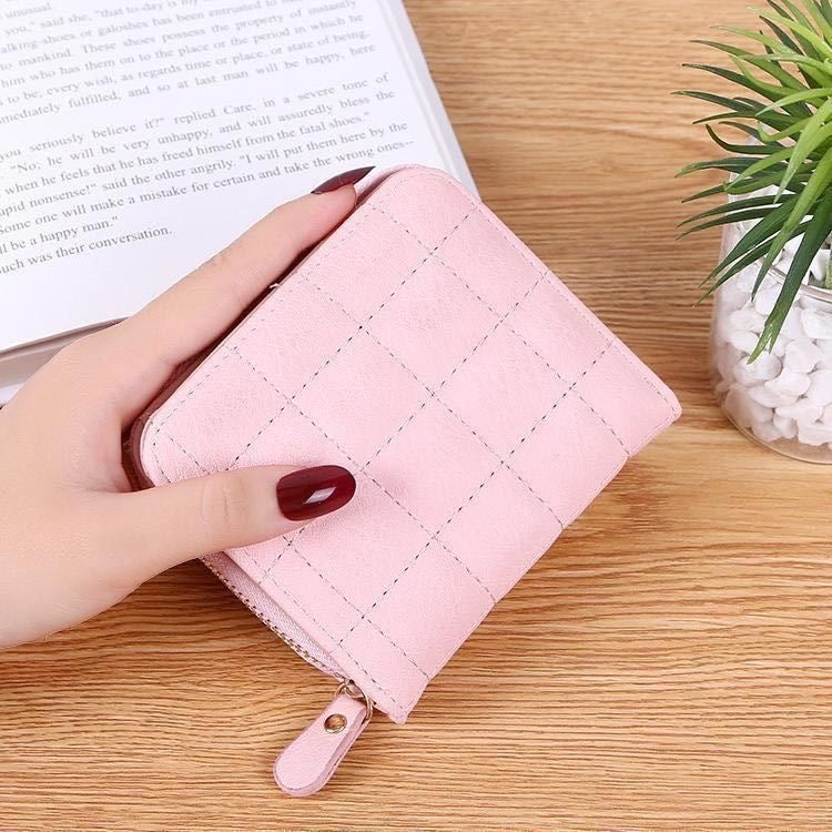 Women's Korean Style Mini Short Zipper Cute Ladies Wallets