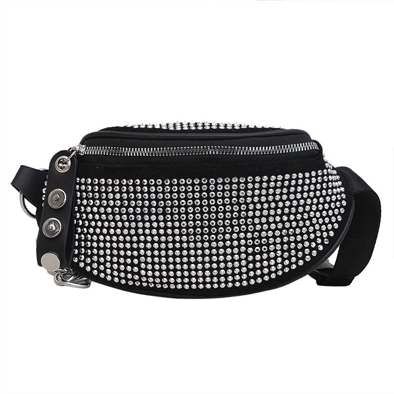 Women's Summer Rhinestone Simple Western Style Fashion Waist Packs