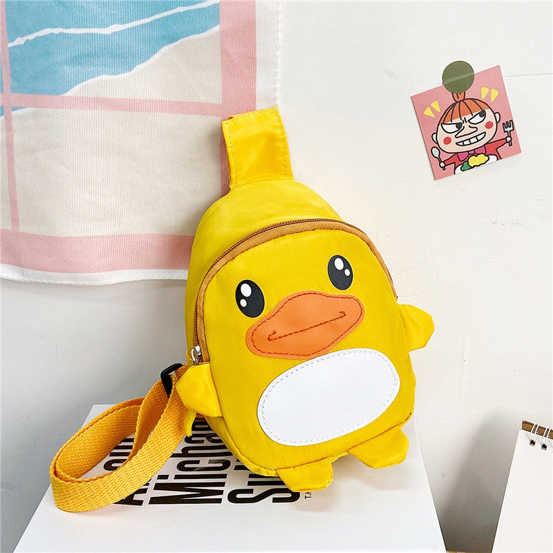 Sacs à bandoulière pour enfants, glamour et tendance, motif petit canard de dessin animé