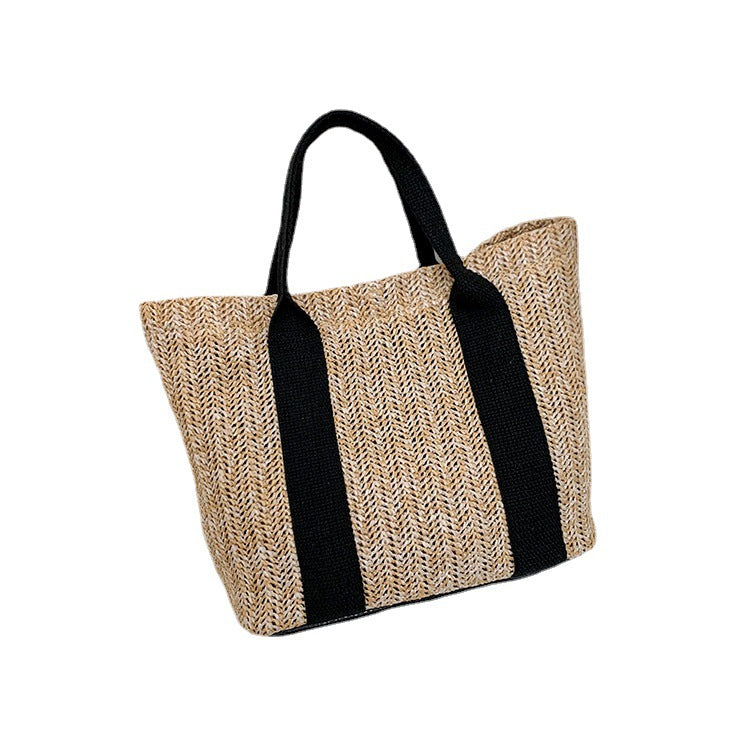 Women's Woven One Straw Large Capacity Summer Shoulder Bags