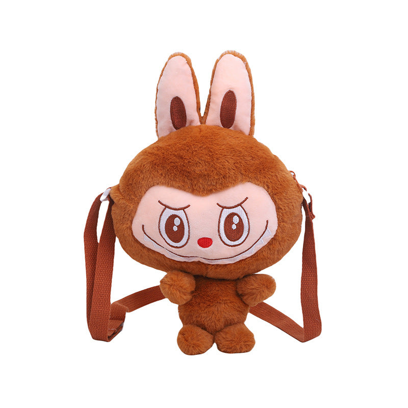 Curtain Cloth Plush Pop Mart Cartoon Shoulder Bags