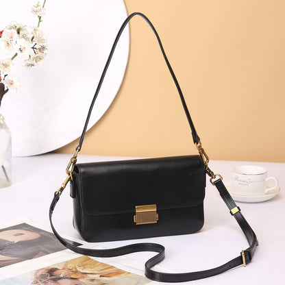 Women's Vintage Vegetable Tanned Cowhide Small Square Crossbody Bags