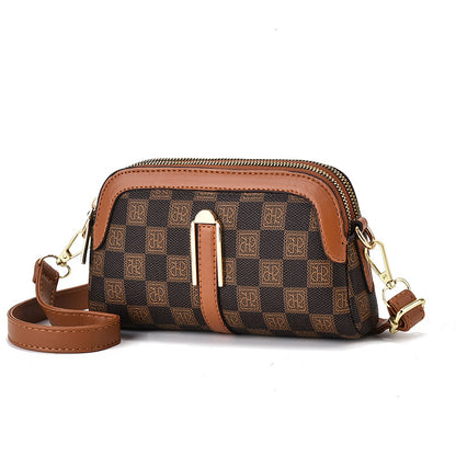 Korean Style Plaid Printed Fashion Mini Crossbody Bags