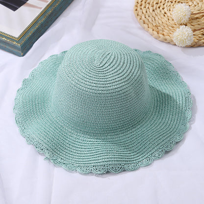 Mini chapeau de paille mignon pour enfant et femme, porte-monnaie pour enfant