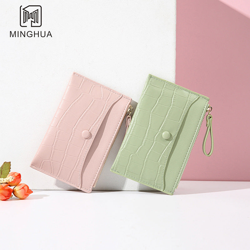 Summer Leather Pattern Solid Color Simple Ladies Wallets