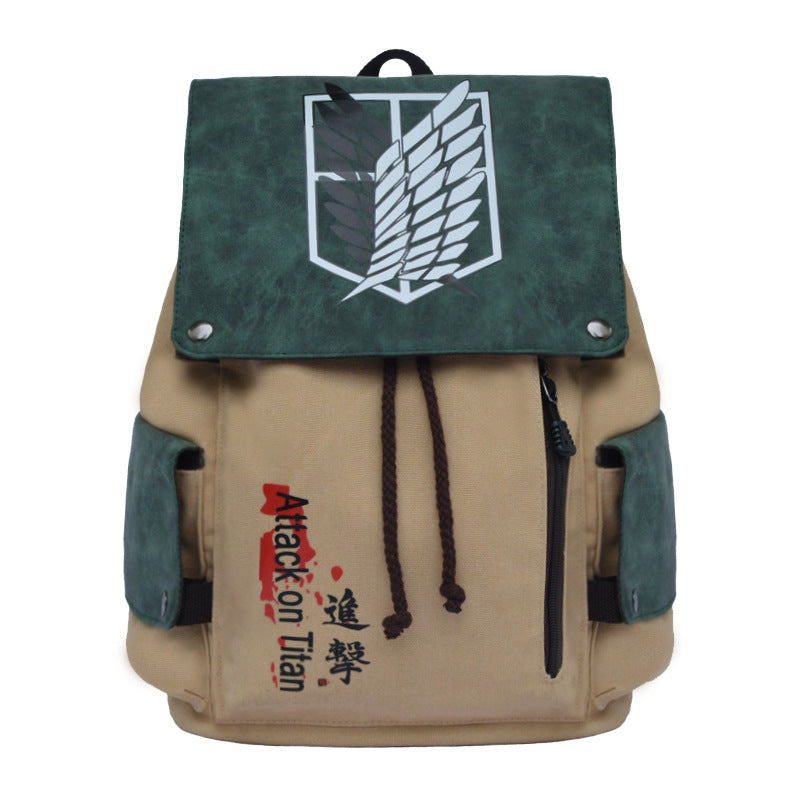 Anime Peripheral Totoro Attack On Titan Backpacks