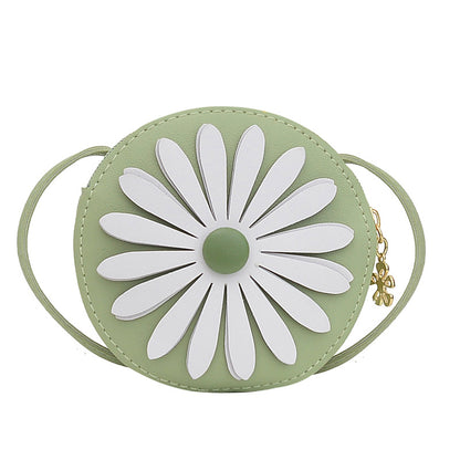 Porte-monnaie pour enfants en forme de petite marguerite mignonne et tendance princesse