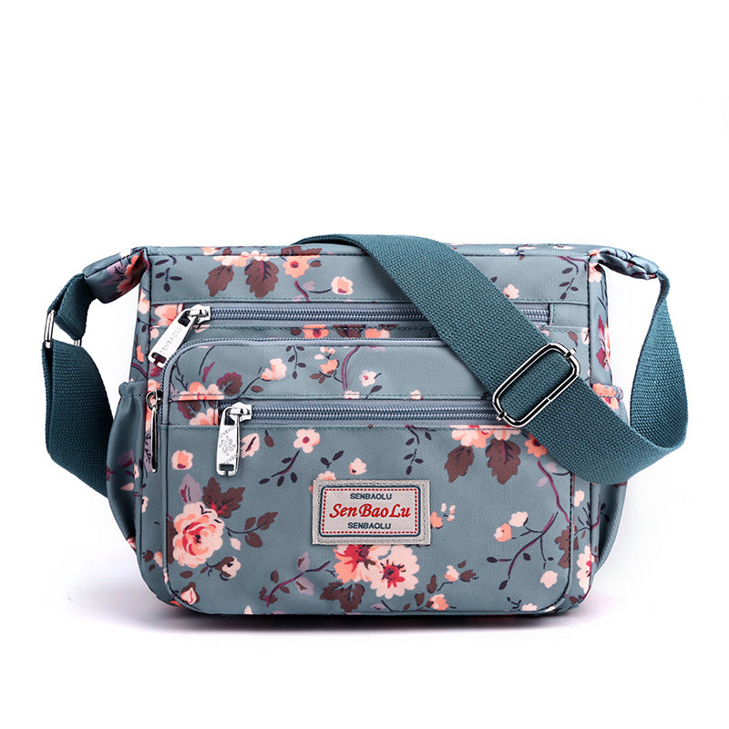 Women's Nylon Printed Mother Outdoors Commute Crossbody Bags