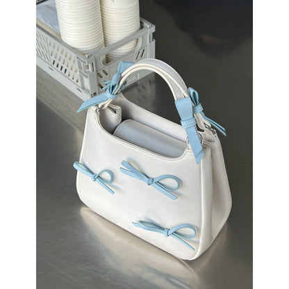 Niche Bowknot Portable Sweet Vegetable Basket Crossbody Bags