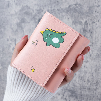 Female Off Short Style Printed Cute Ladies Wallets