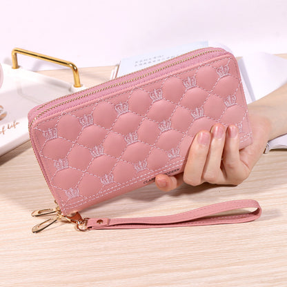 Women's Long Korean Style Simple Fashion Zipper Soft Ladies Wallets