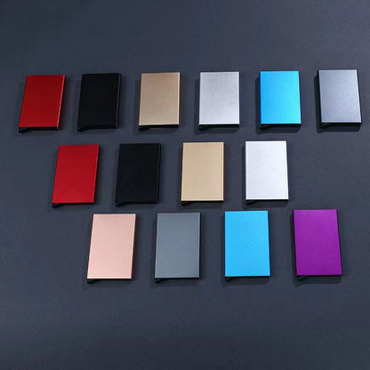 Aluminum Alloy Credit Box Business Automatic Card Holder