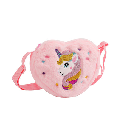 Children's Cartoon Unicorn Cute Wear Plush Loving Children's Shoulder Bags