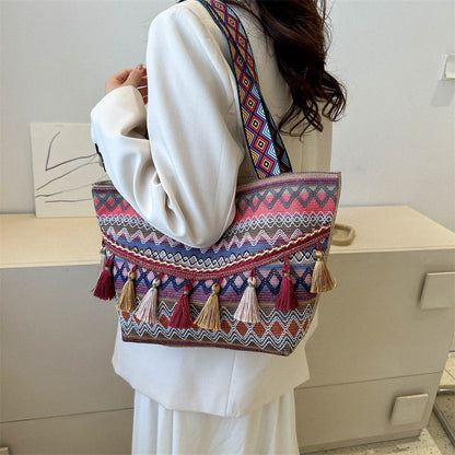 Capacity Ethnic Style Fashion Simple Elegant Shoulder Bags