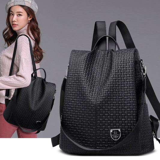 Women's Unique Large Capacity Soft Leather Backpacks