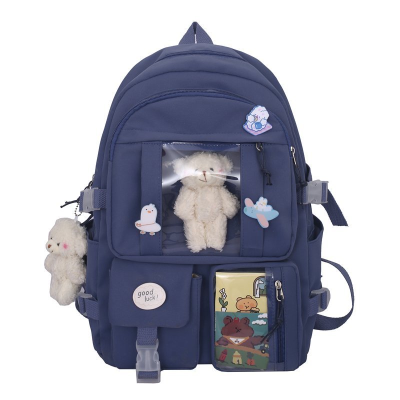 Women's Wind Large Capacity High Korean Cartoon Backpacks