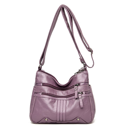 Women's Female Lady Soft Leather Mother Crossbody Bags