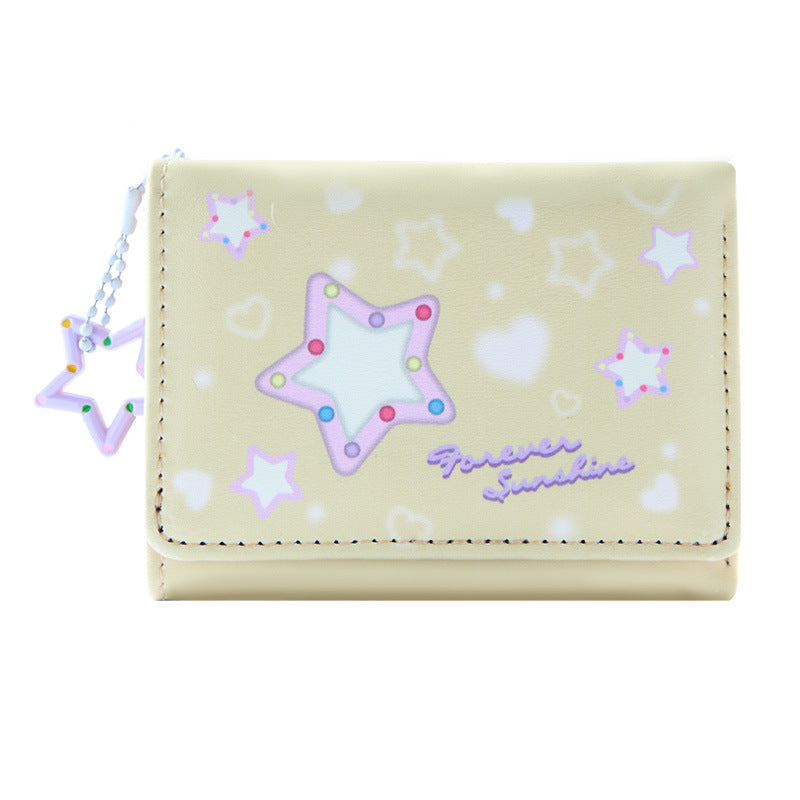 Women's Small Pattern Short Multifunctional Cartoon Change Ladies Wallets