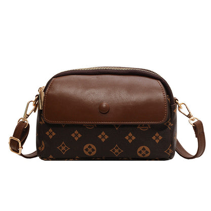 Women's Korean Fashionable Exquisite Presbyopic Plaid Crossbody Bags