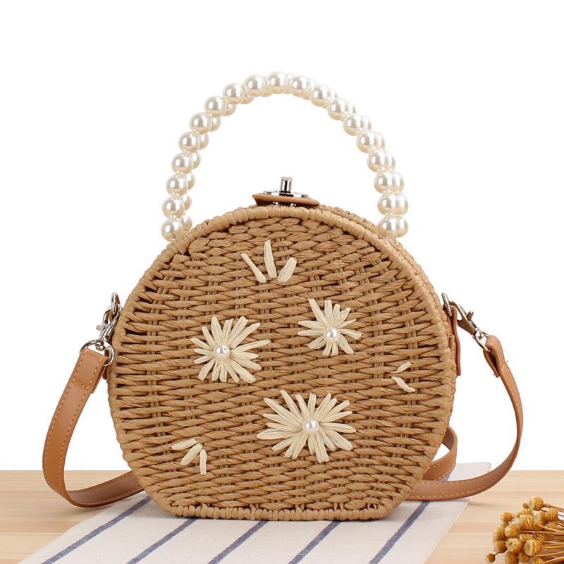 Trendy Korean Straw Plaited Fashion Small Handbags