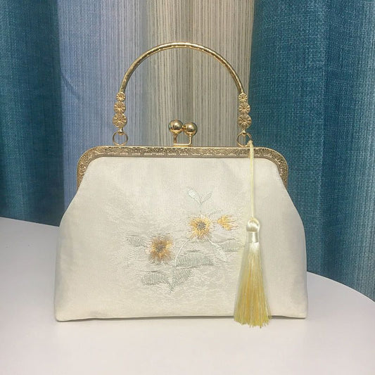 Antique Embroidery Fresh With Cheongsam Vintage Crossbody Bags