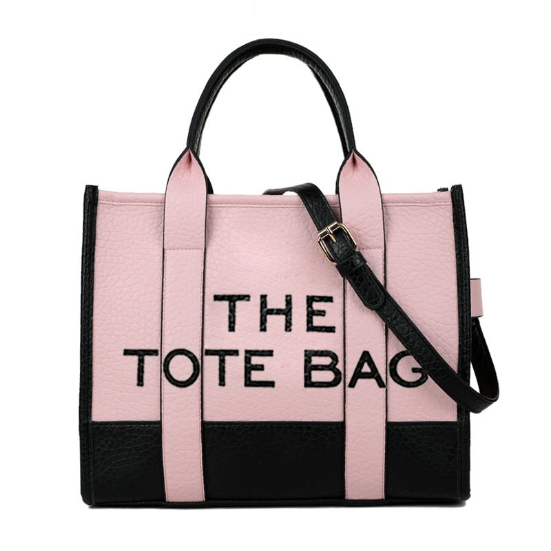 Two Colors Letter Trendy Portable Fashion Shoulder Bags