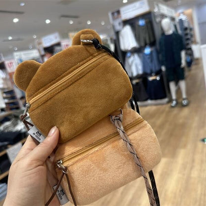 Burger Bear Change Earphone Storage Birthday Crossbody Bags