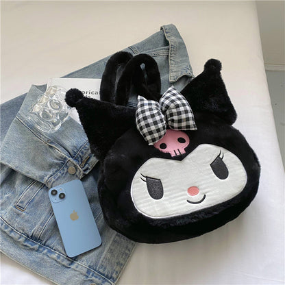 Cute Sweet Plush Single Rabbit Cartoon Handbags