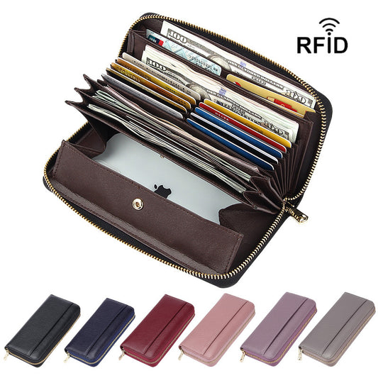 Multifunctional Long Organ Leather Multiple Slots Ladies Wallets