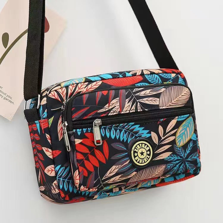 Women's Korean Style Oxford Mummy Flower Cloth Crossbody Bags