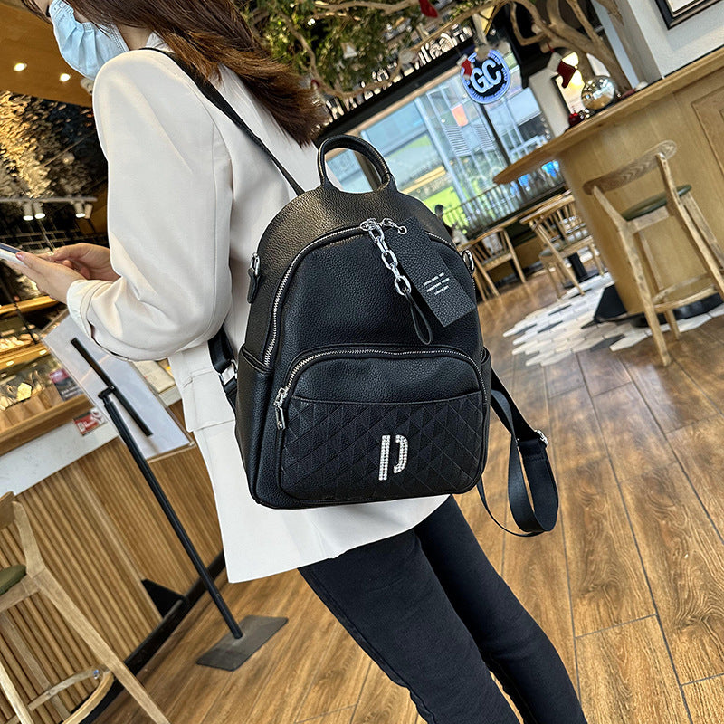 Women's Super Popular High-grade Fashion Cowhide Large Backpacks