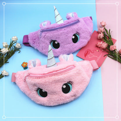 Unicorn Cartoon Plush Little Cute Big Waist Packs