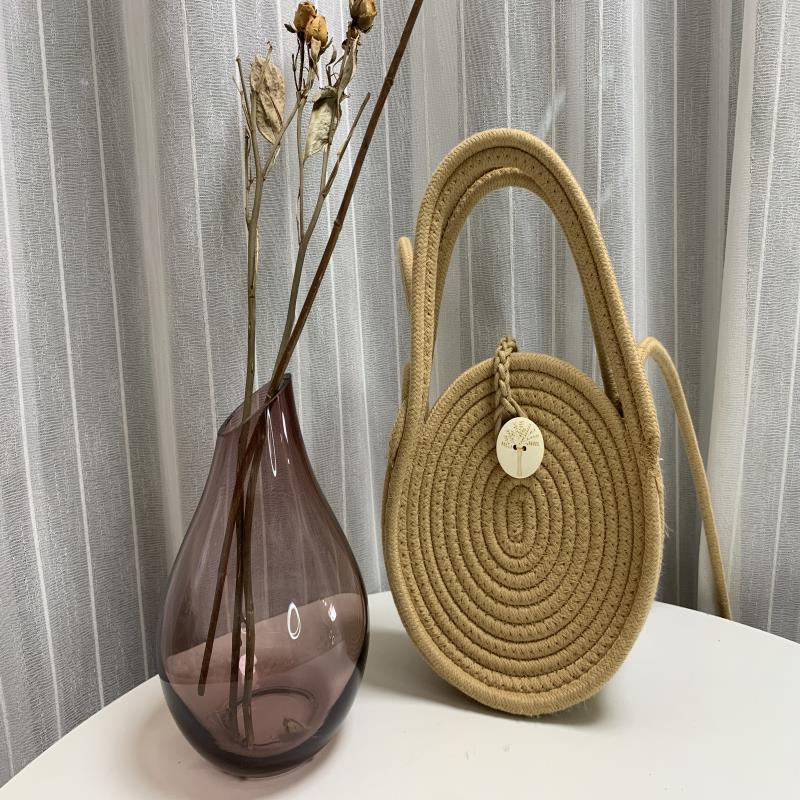 Women's Round One Beach Woven Cotton String Bags