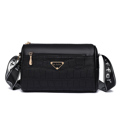 Women's Large Korean Style Zipper Elegant Winter Shoulder Bags