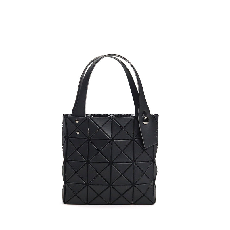 Women's Box Geometric Triangle Hand Holding Handbags