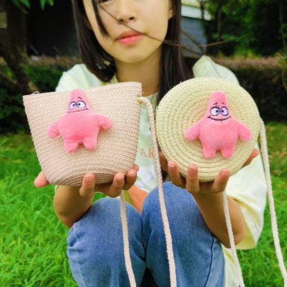 Children's Woven Straw Summer Mini Small Change Children's Coin Purse