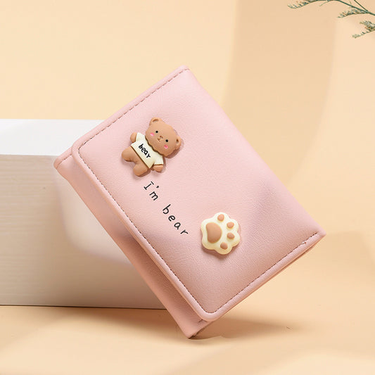 Women's Durable Korean Short Simple Clutch Ladies Wallets