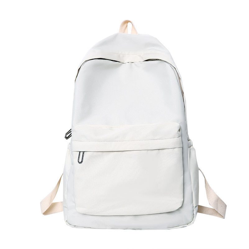 Capacity Fashionable Korean Style Solid Color Backpacks