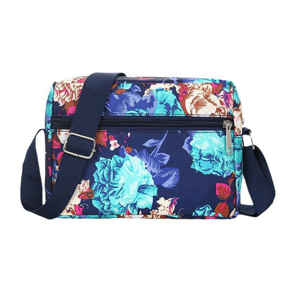 Women's Korean Style Oxford Mummy Flower Cloth Crossbody Bags