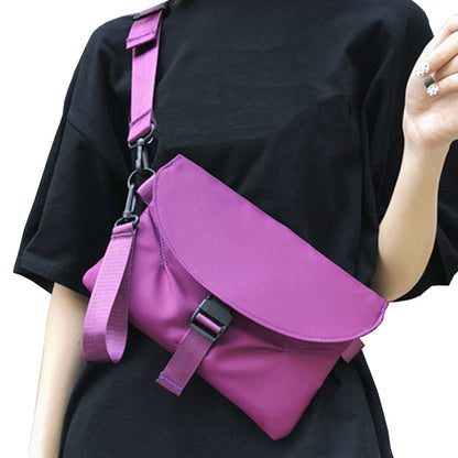 Women's & Men's & Multifunctional Street Nylon Couple Clutch Waist Packs